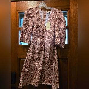 NWT Universal Threads Puff sleeve Patterned Women's Dress